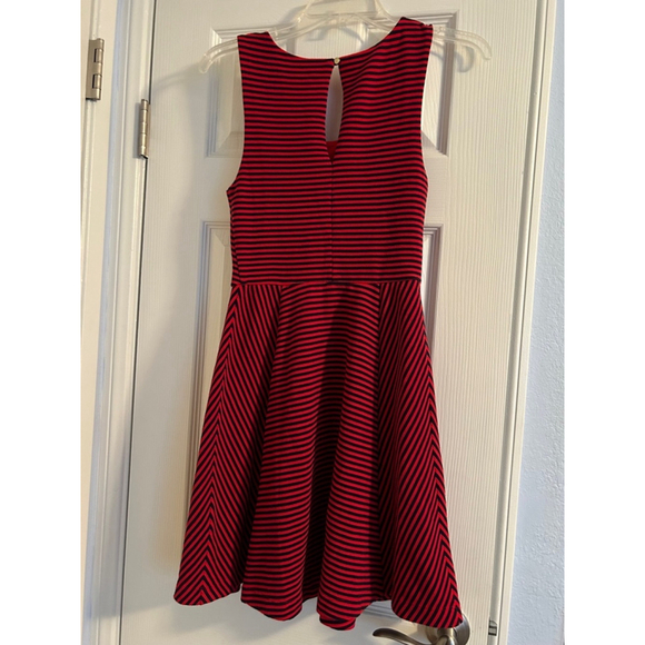 Express Women's Red & Black Striped Dress XS - Picture 3 of 8